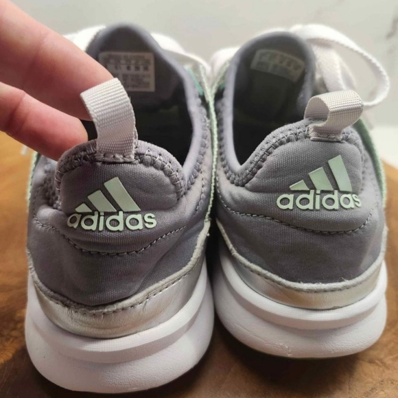 Adidas Women's Cloudfoam Ultra Running Shoes Green Low Top Size 8 US - Picture 4 of 6